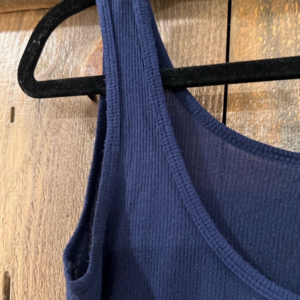 TART Navy Ribbed Tank X-Small - Picture 4 of 5